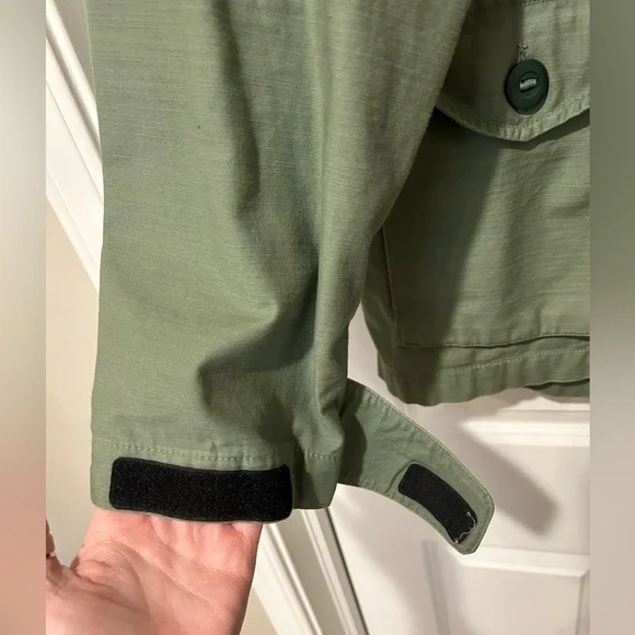 Like New GAP Olive Heavyweight Canvas Military Utility Field Jacket Men Unisex - Picture 5 of 16